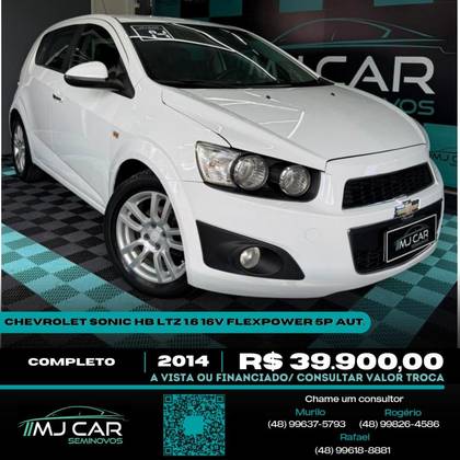 CHEVROLET SONIC 1.6 LTZ 16V FLEX 4P AUTOMÁTICO